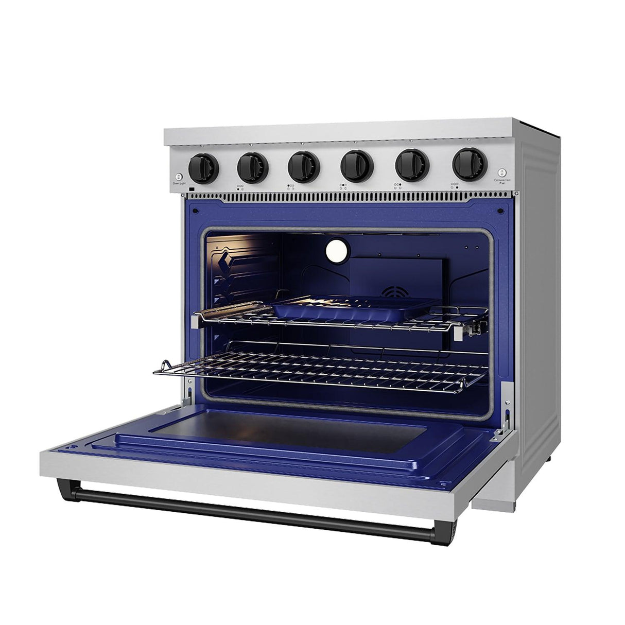36 Inch Professional Electric Range In Stainless Steel/black Gordon Ramsay Series