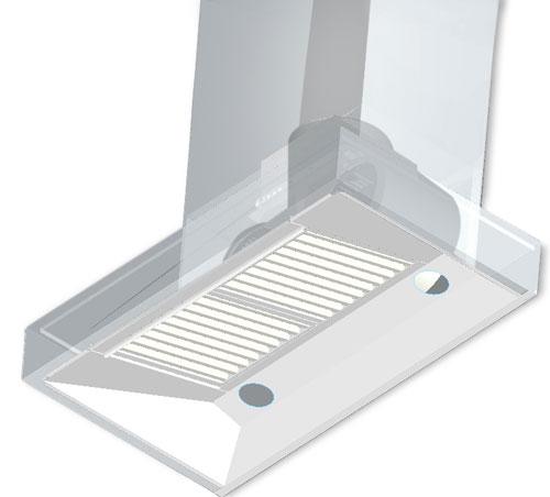 36" KECOM Wall Hood 1200 cfm