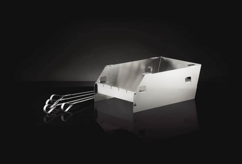 Side Burner Windshield - Large with Skewer Rack