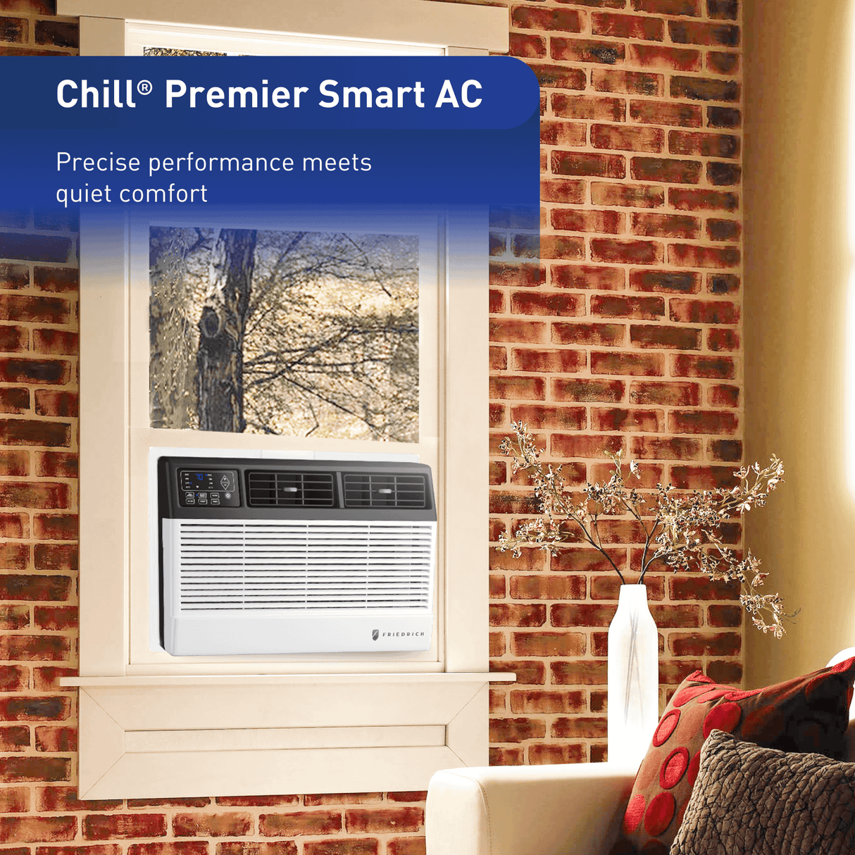 Friedrich Chill Premier 10,000 BTU 115V Smart Window Air Conditioner - Cool Only