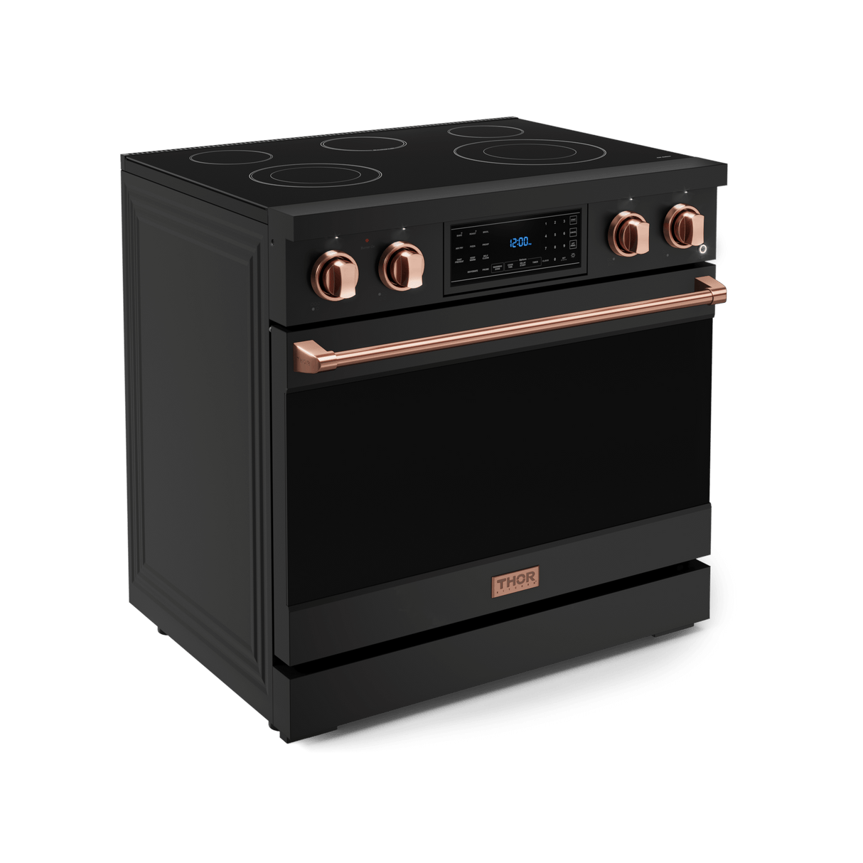36 Inch Professional Electric Range With Tilt Panel Touch Control In Black/rose Gold Gordon Ramsay Series