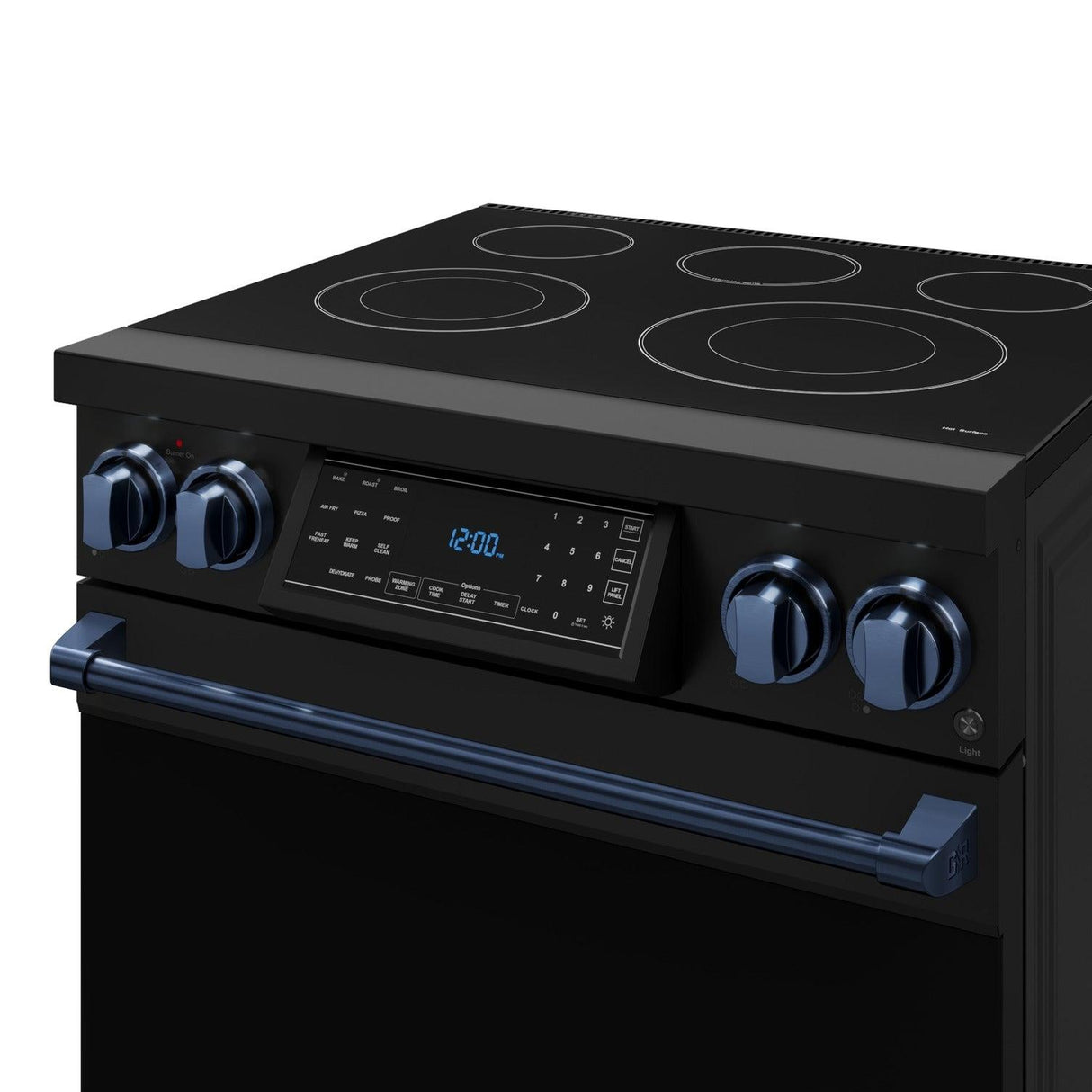 30 Inch Professional Electric Range With Tilt Panel Touch Control In Black/navy Blue Gordon Ramsay Series