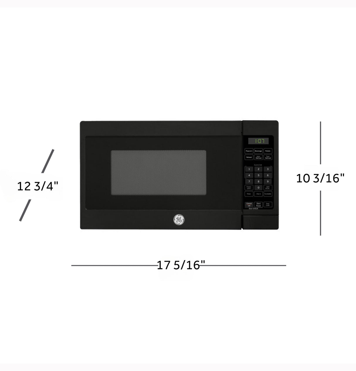 GE® 0.7 Cu. Ft. Capacity Countertop Microwave Oven