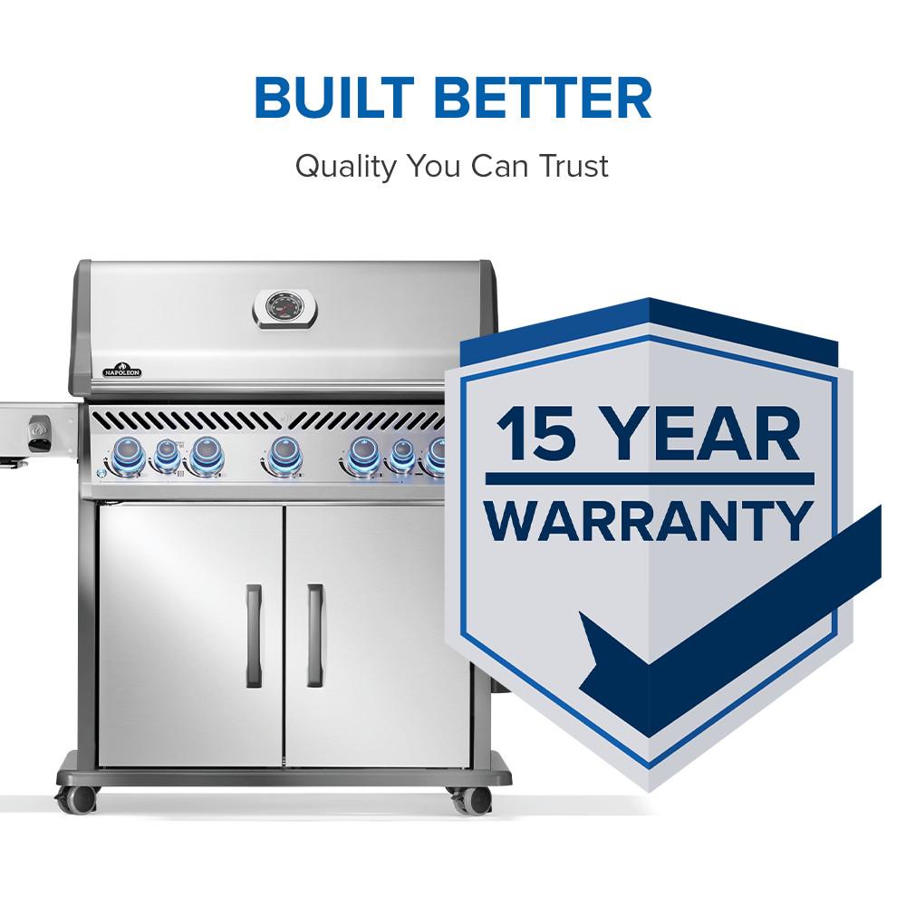Rogue PRO-S 625 RSIB with Infrared Side and Rear Burner , Propane, Stainless Steel