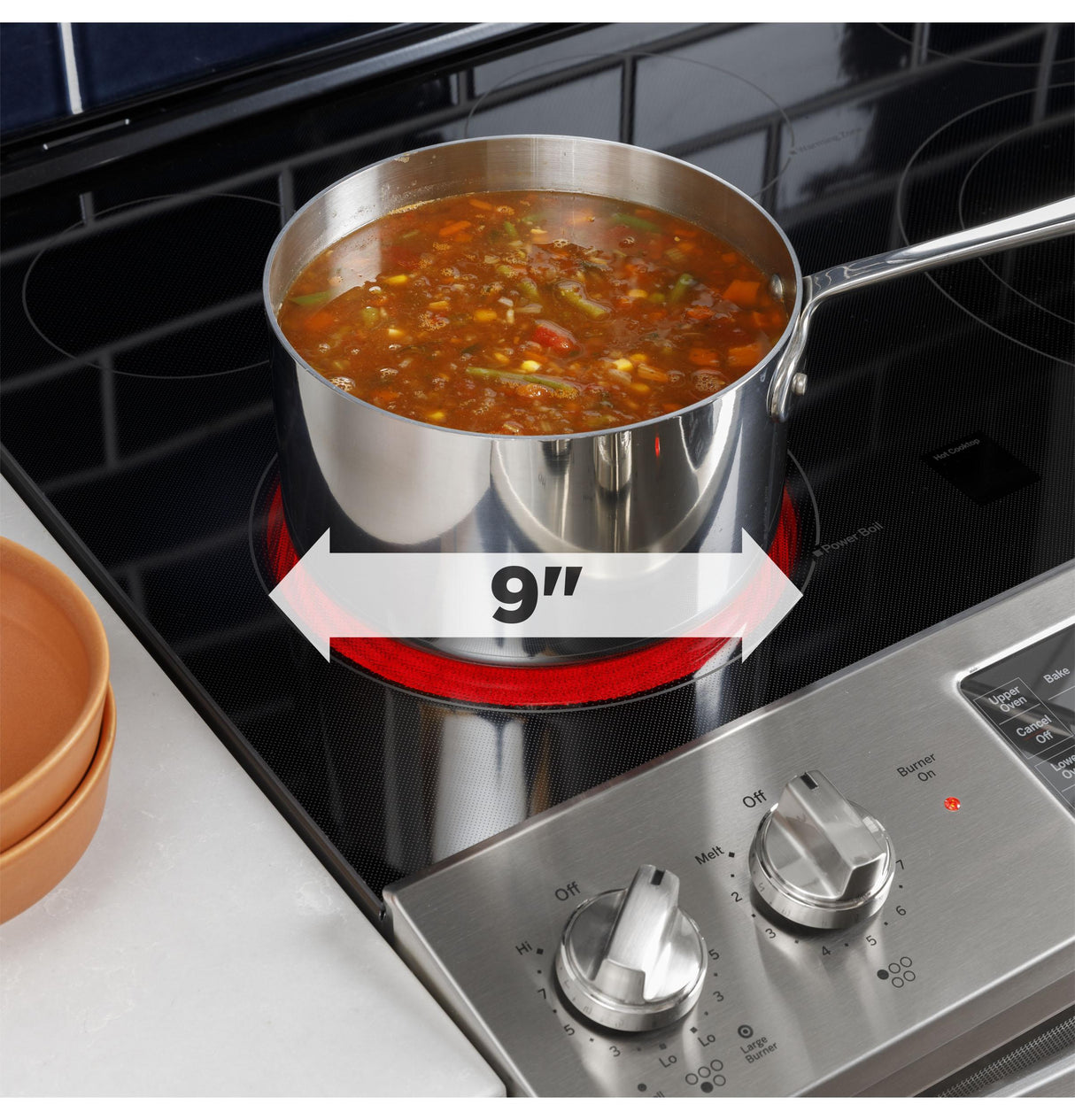 GE 30" Slide-In Electric Convection Double Oven Range