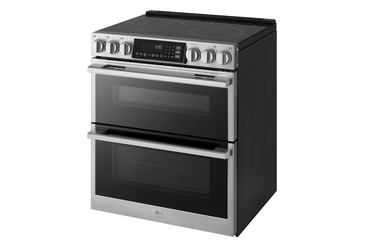 LG STUDIO 7.3 cu. ft. Double Oven Induction Slide-in Range with Probake® Convection and Air Fry