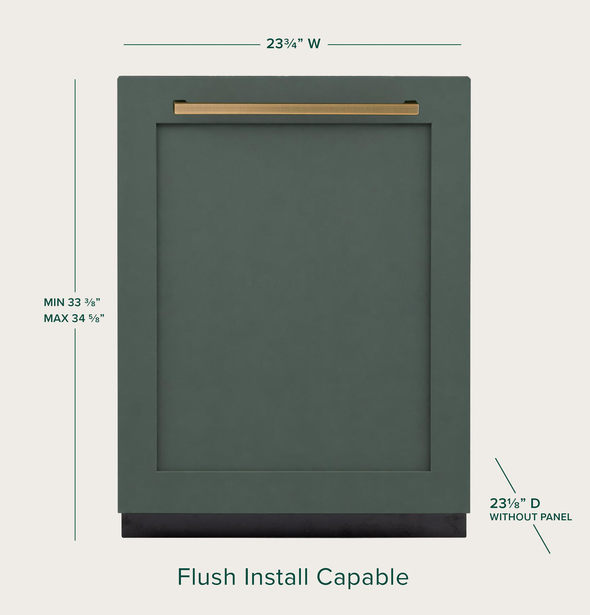 CAF(EBACK)™ CustomFit ENERGY STAR® Panel-Ready Stainless Interior Smart Dishwasher with Ultra Wash Top Rack and Dual Convection Ultra Dry™