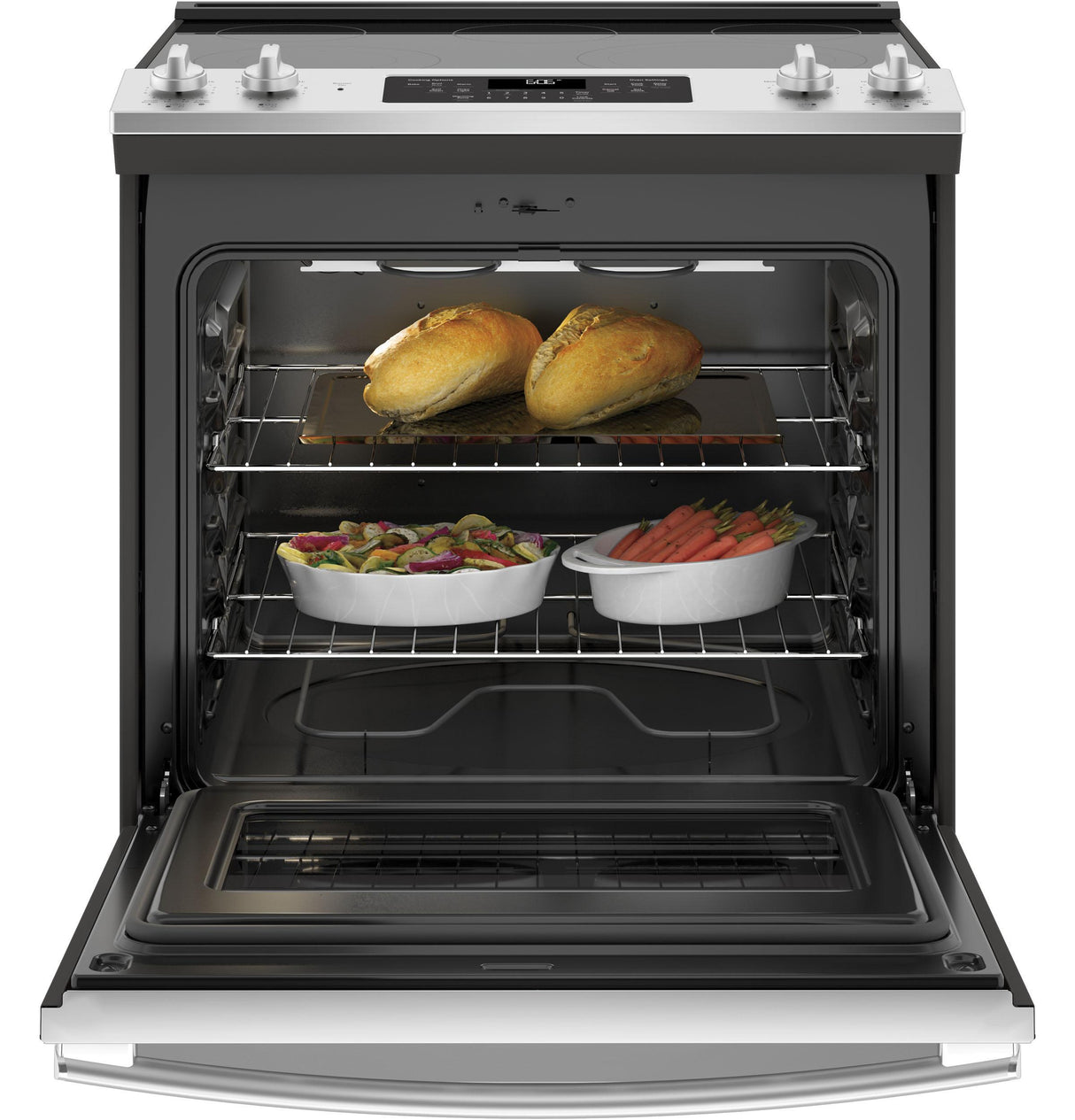 GE® 30" Slide-In Electric Range