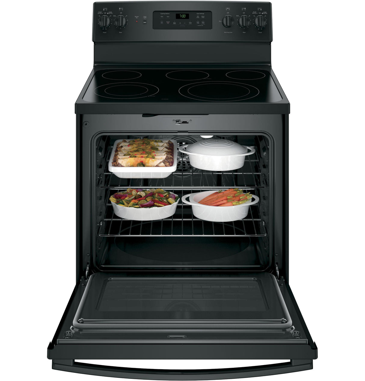GE® 30" Free-Standing Electric Convection Range