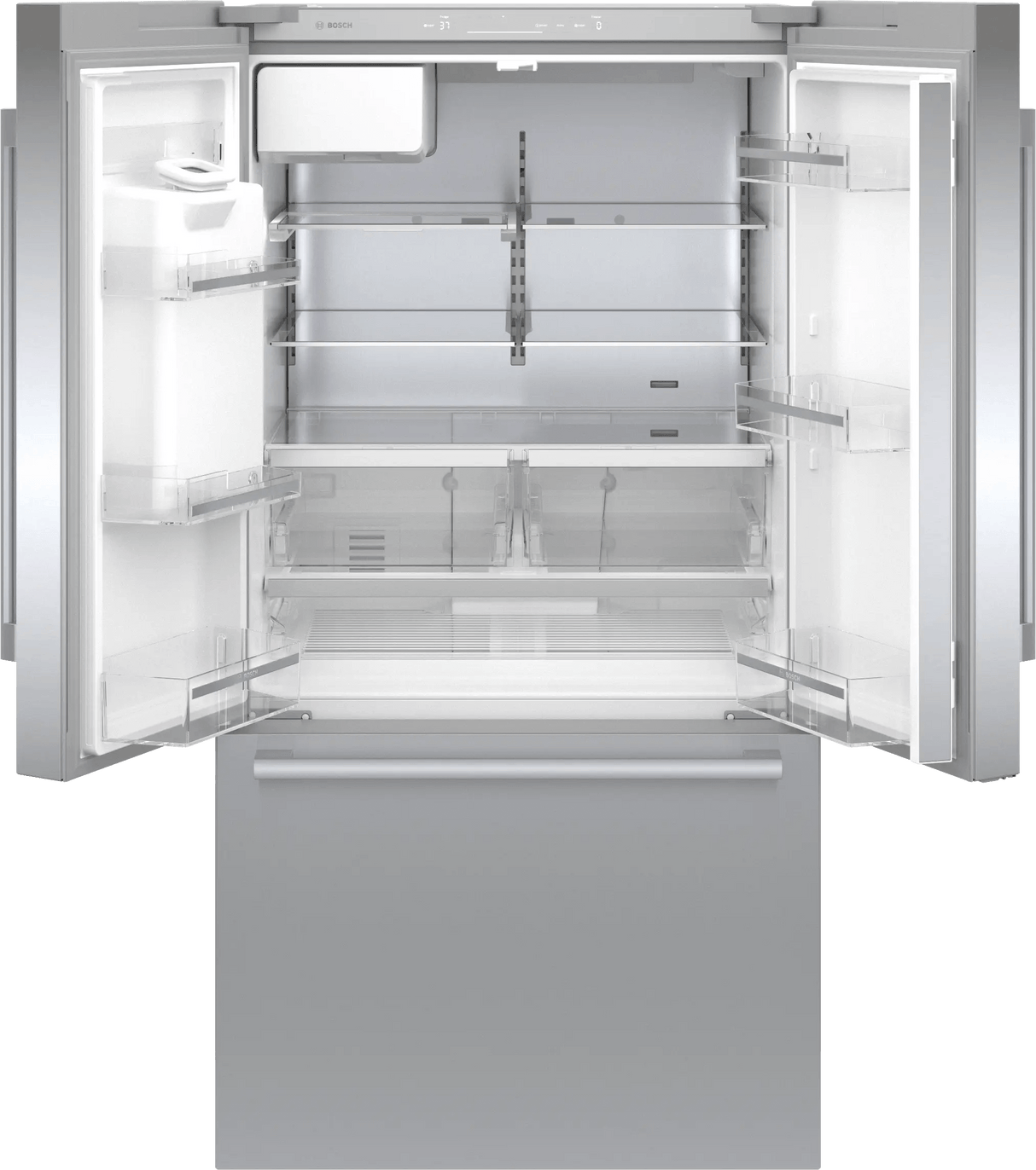 500 Series French Door Bottom Mount Refrigerator 36" Stainless steel (with anti-fingerprint), Total No Frost
