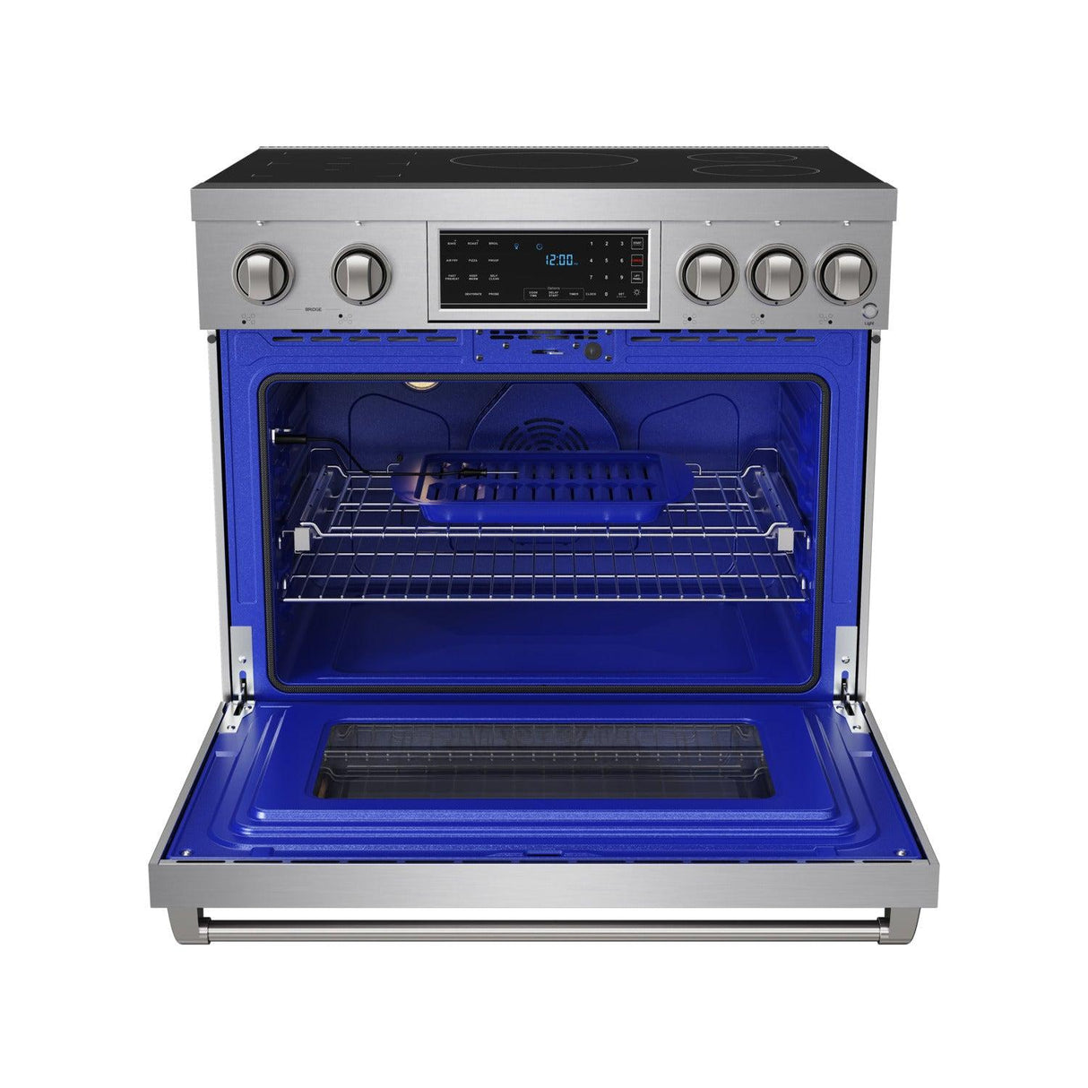 36 Inch Professional Induction Range With Tilt Panel Touch Control In Stainless Steel Gordon Ramsay Series