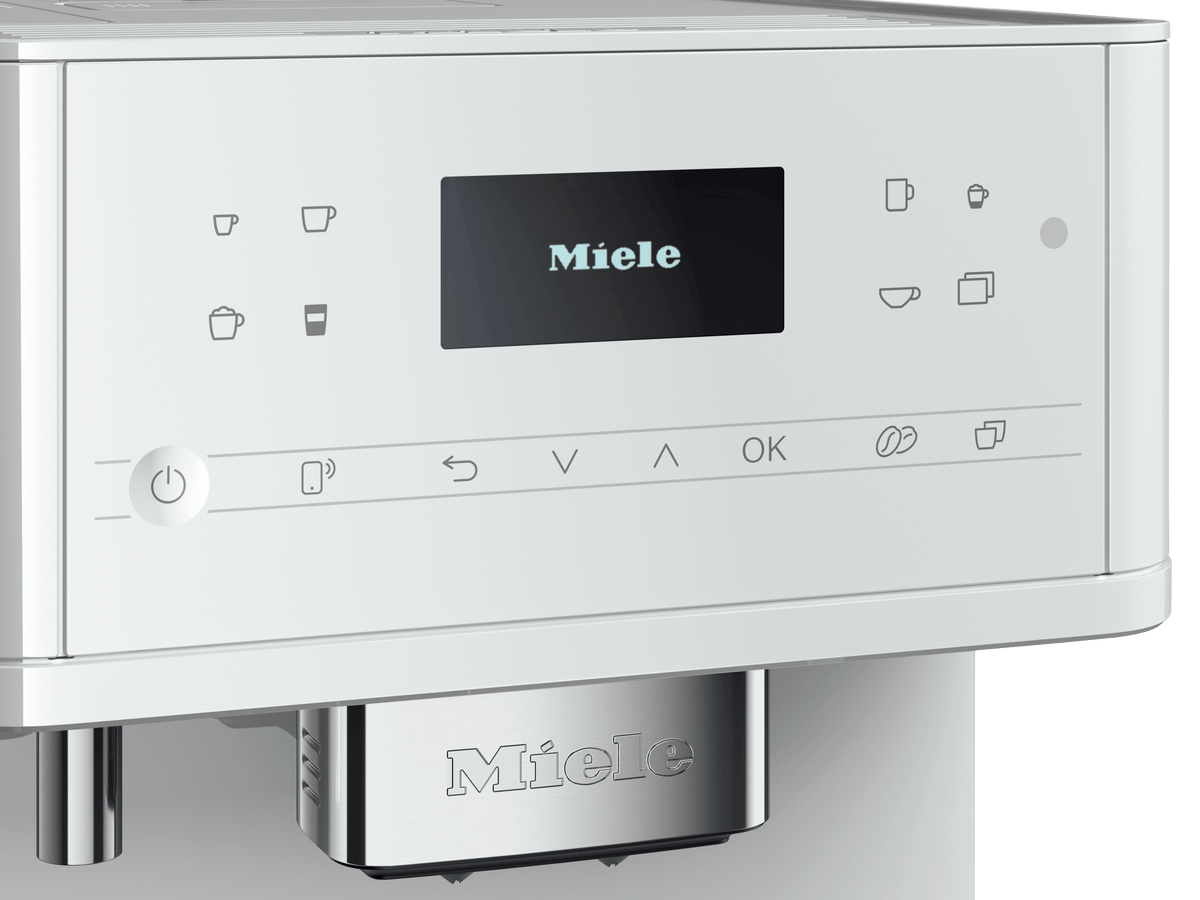 CM 6160 MilkPerfection Lotus white - Countertop coffee machine With WiFi Conn@ct and a wide selection of specialty coffees for maximum freedom.