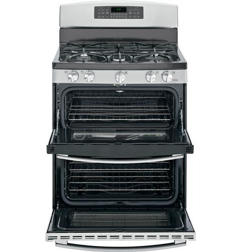 GE® 30" Free-Standing Gas Double Oven Range