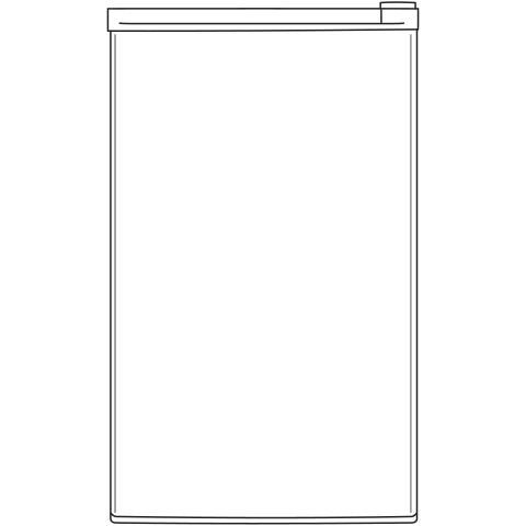 GE® 5.6 Cu. Ft. 12 Volt DC Power Compact Refrigerator