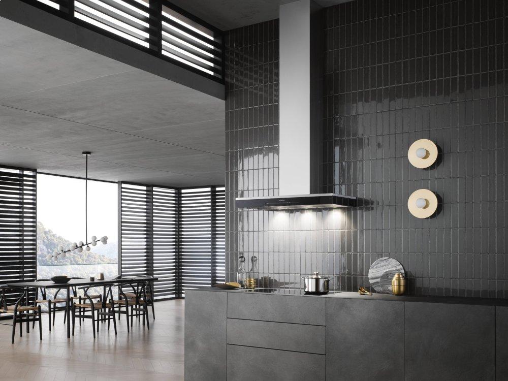 DA 6698 W Puristic Edition 6000 Stainless steel - Wall ventilation hood with energy-efficient LED lighting and touch controls for simple operation.