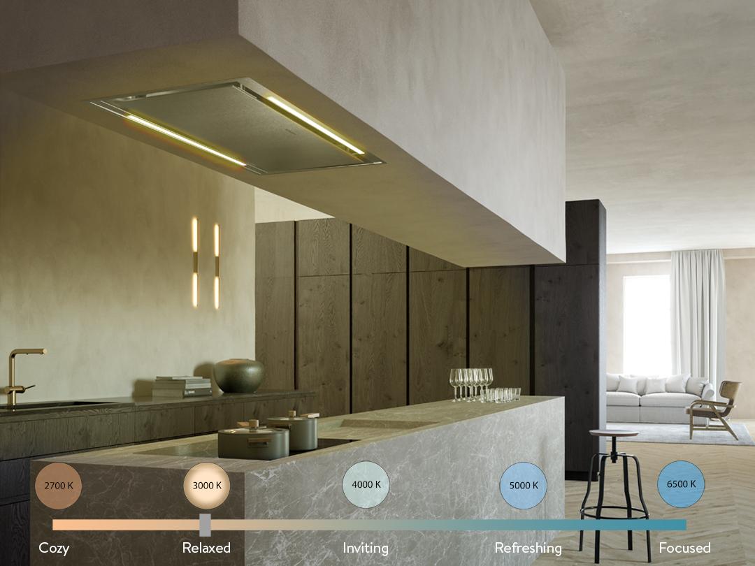 Stratus Ceiling 36x19 WH Glass - VAM - 600/395/295
