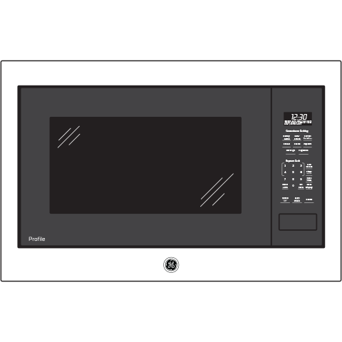 GE Profile™ Series 2.2 Cu. Ft. Built-In Sensor Microwave Oven