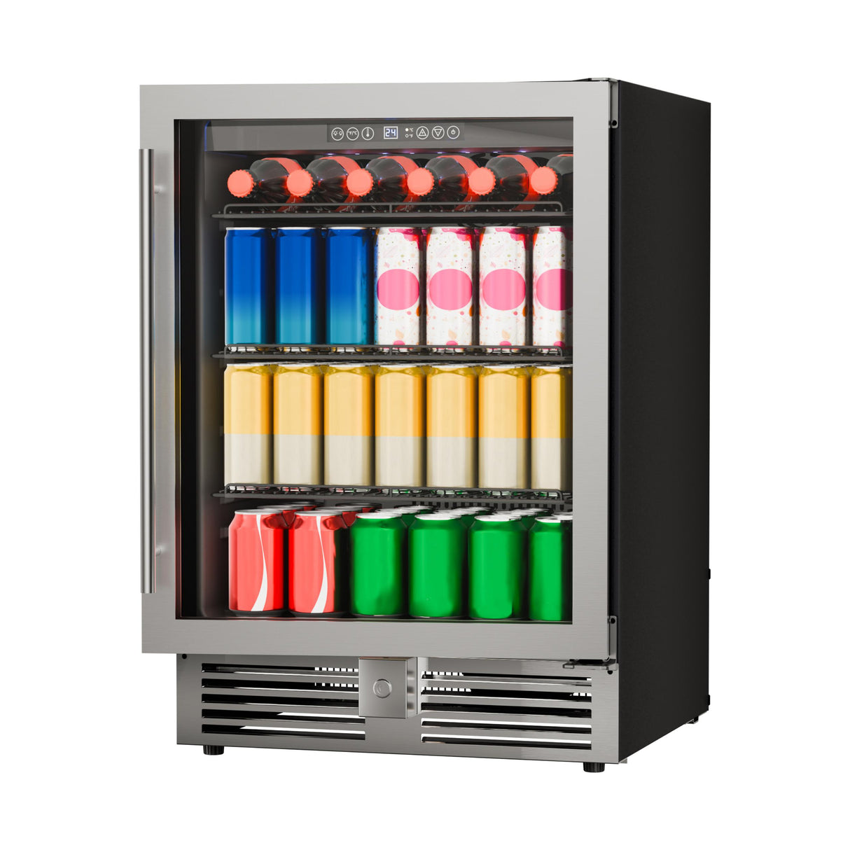 Avanti Beverage Center, 130 Can Capacity, in Stainless Steel with Black Cabinet (BCA516SS-1)
