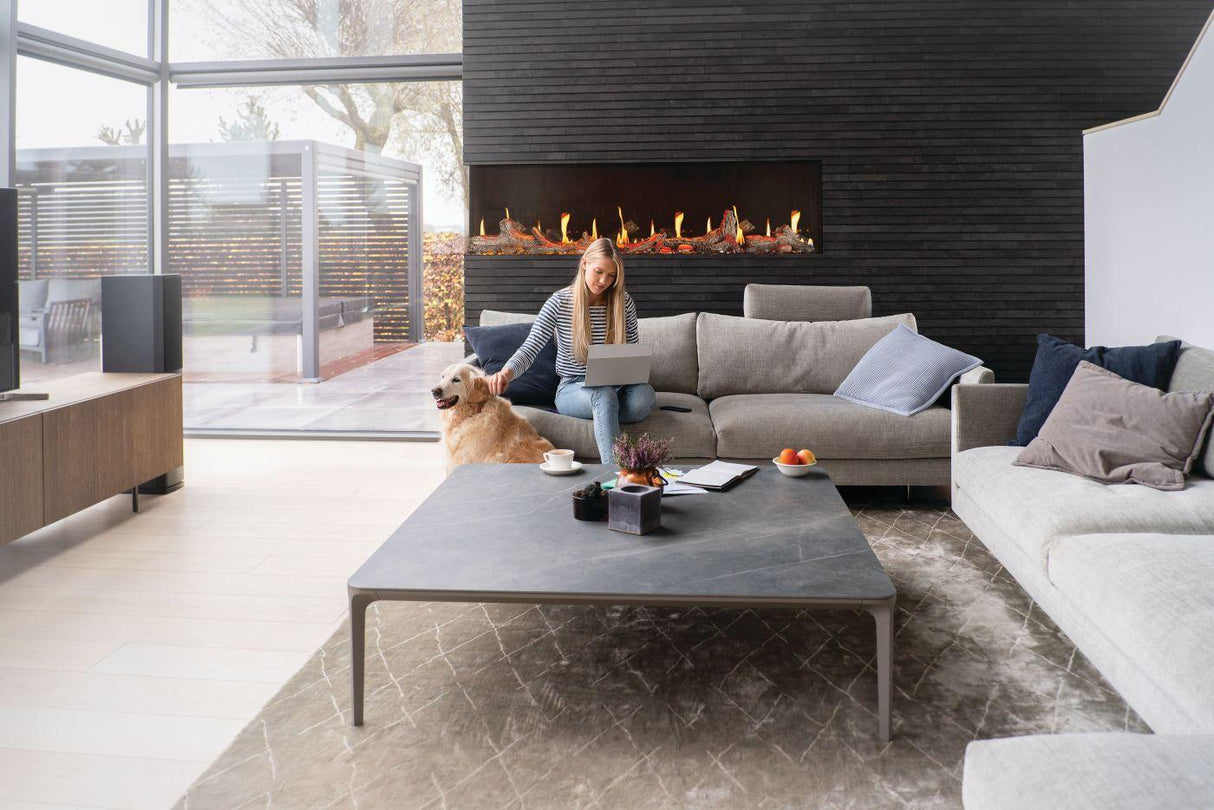 Luminex 65 LCD Electric Linear Built-in Fireplace