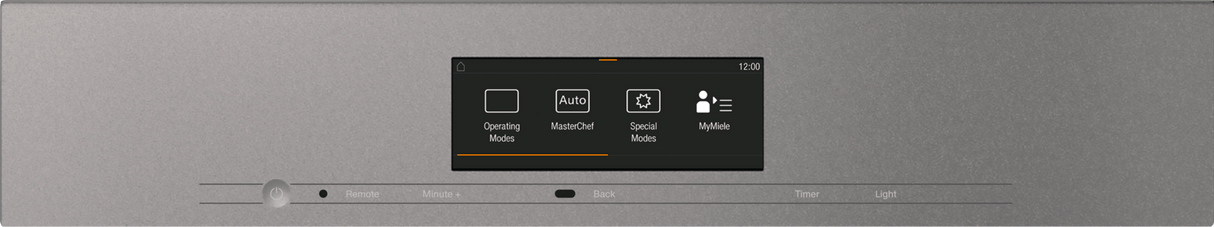 H 7840 BM AM Graphite grey - 24" compact speed oven in a perfectly combinable design with automatic programs and roast probe.