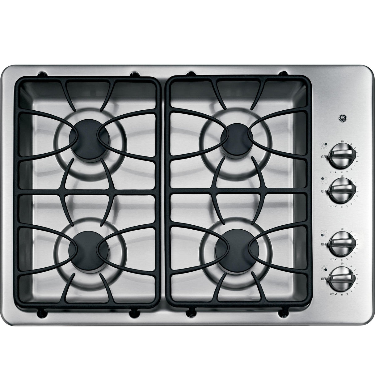 GE® 30" Built-In Gas Cooktop