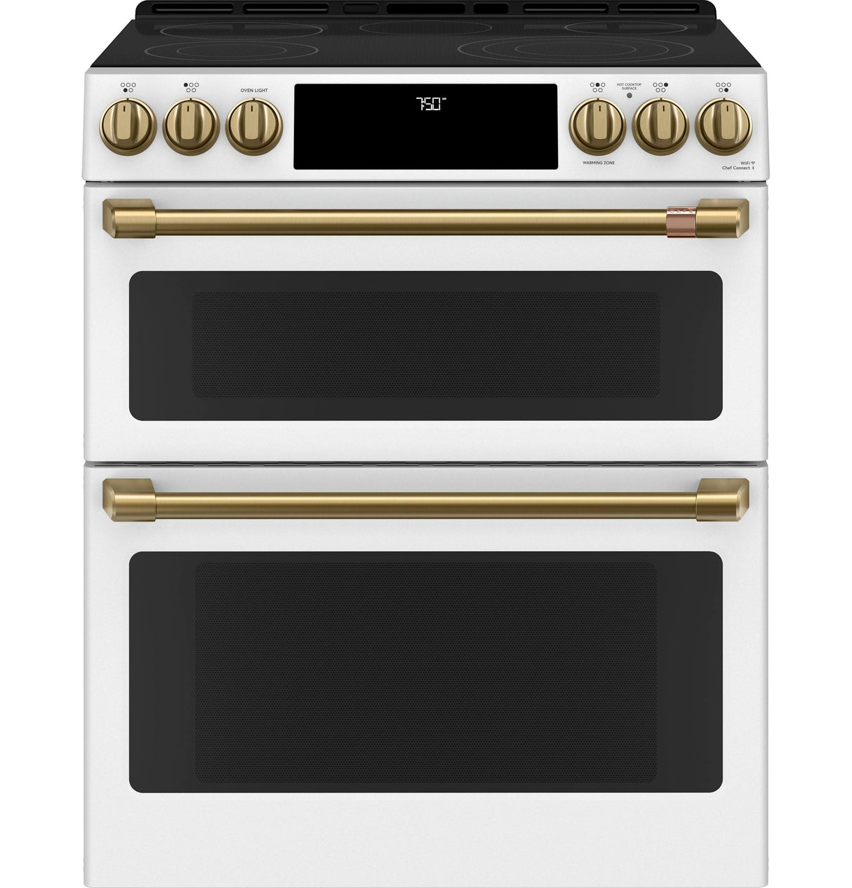 Café™ 30" Smart Slide-In, Front-Control, Radiant and Convection Double-Oven Range