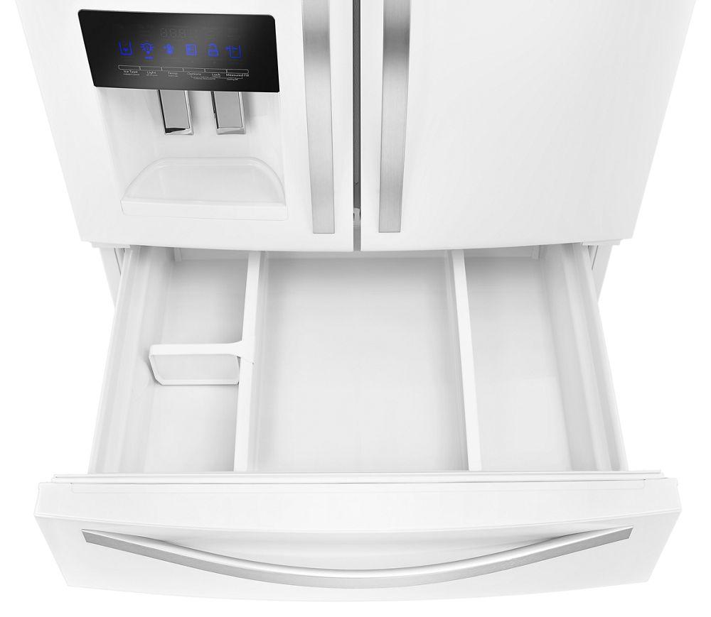 36-inch Wide French Door Refrigerator with External Refrigerated Drawer - 25 cu. ft.
