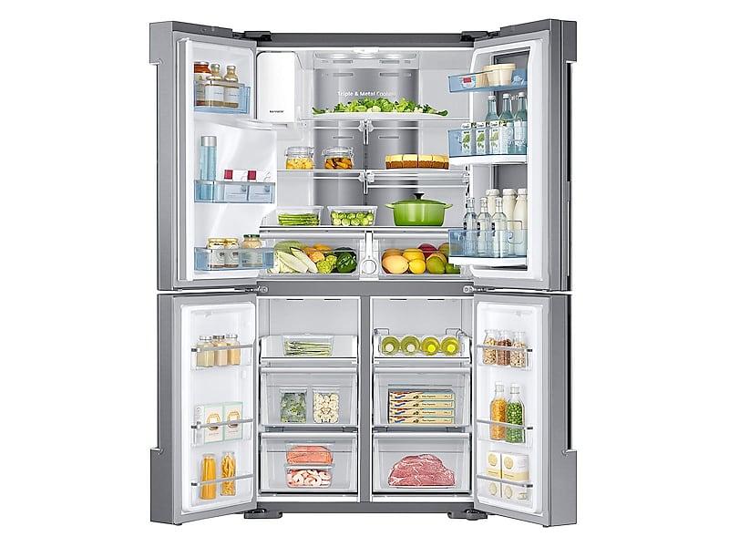 22 cu. ft. Food Showcase Counter Depth 4-Door Flex™ Refrigerator with FlexZone™ in Stainless Steel