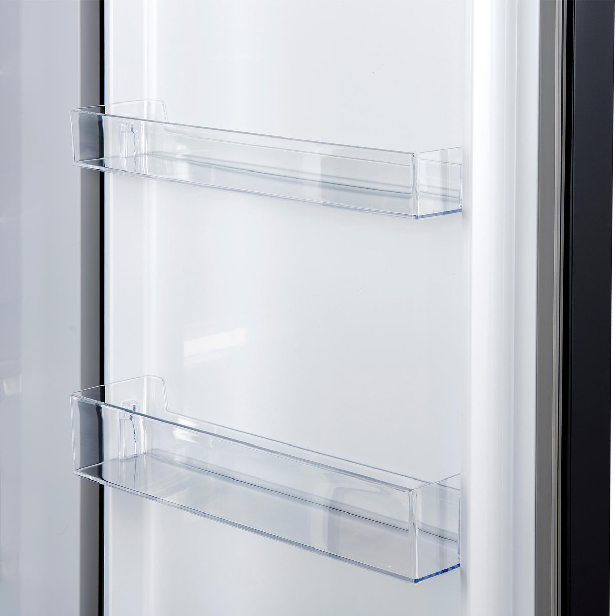 Forno Maderno 28-Inch Convertible Freezer/Refrigerator in Black with Antique Brass Handle, 13.6 cu.ft. Right Swing
