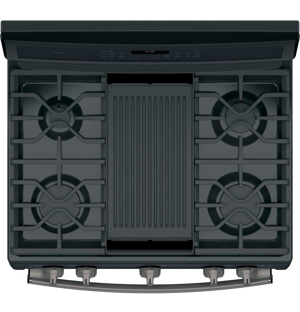 GE Profile™ 30" Free-Standing Gas Double Oven Convection Range