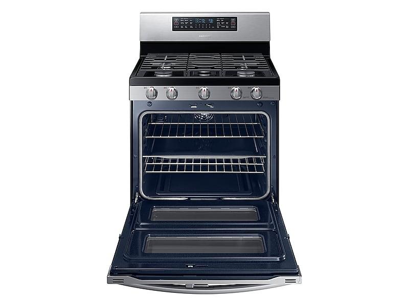 5.8 cu ft. Smart Freestanding Gas Range with Flex Duo™ & Dual Door in Stainless Steel