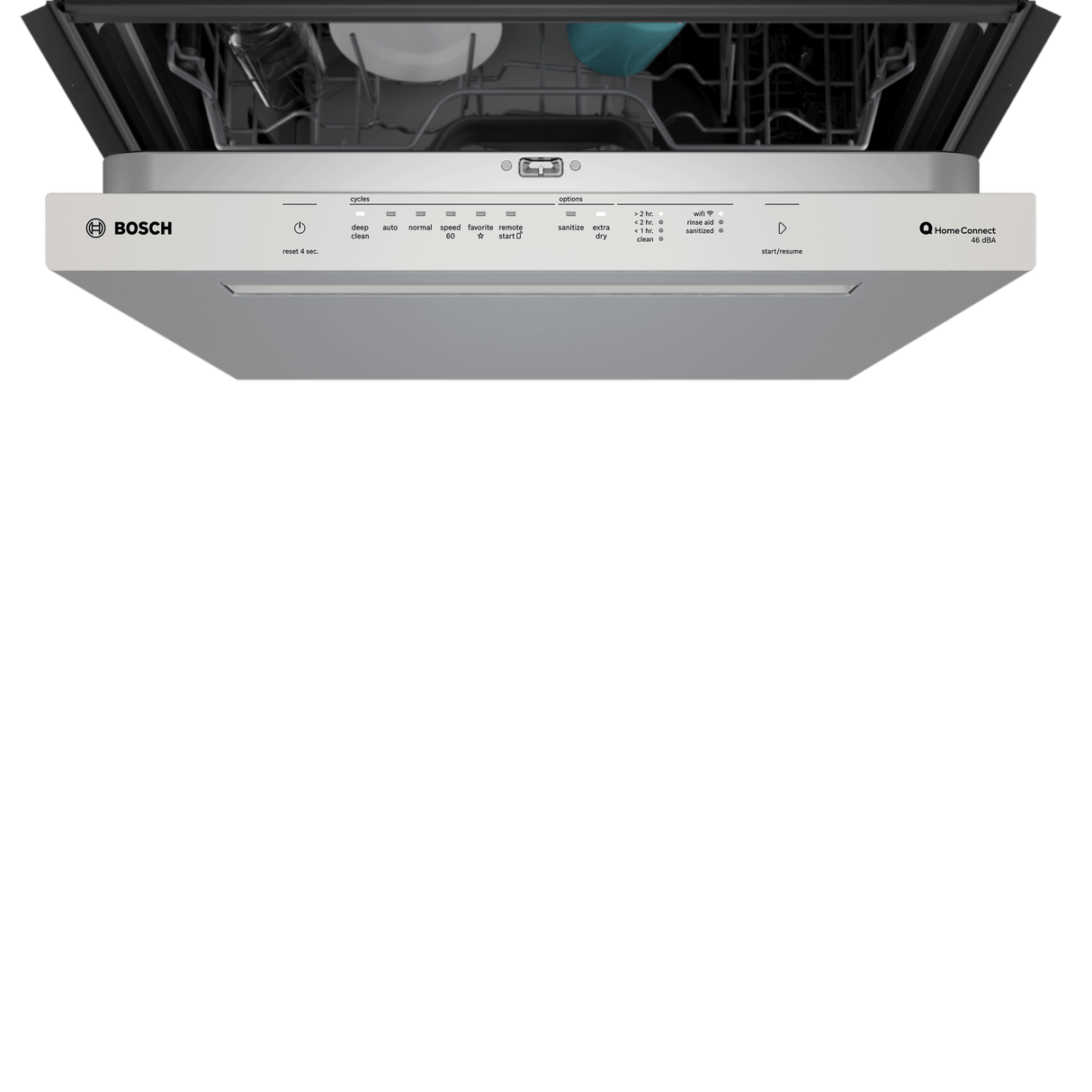 300 Series, built-under dishwasher, 24'', Brushed steel anti-fingerprint