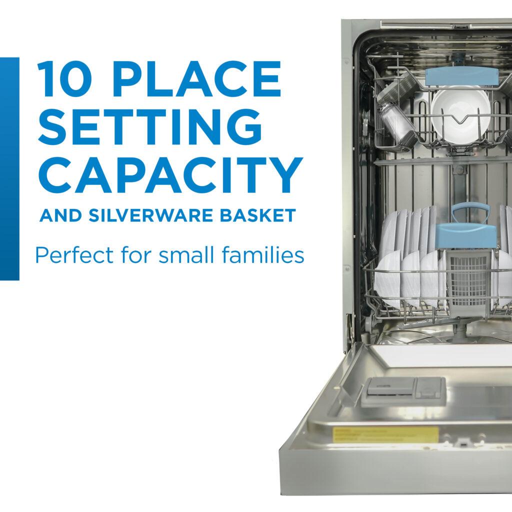 Danby 18" Wide Built-in Dishwasher in Stainless Steel