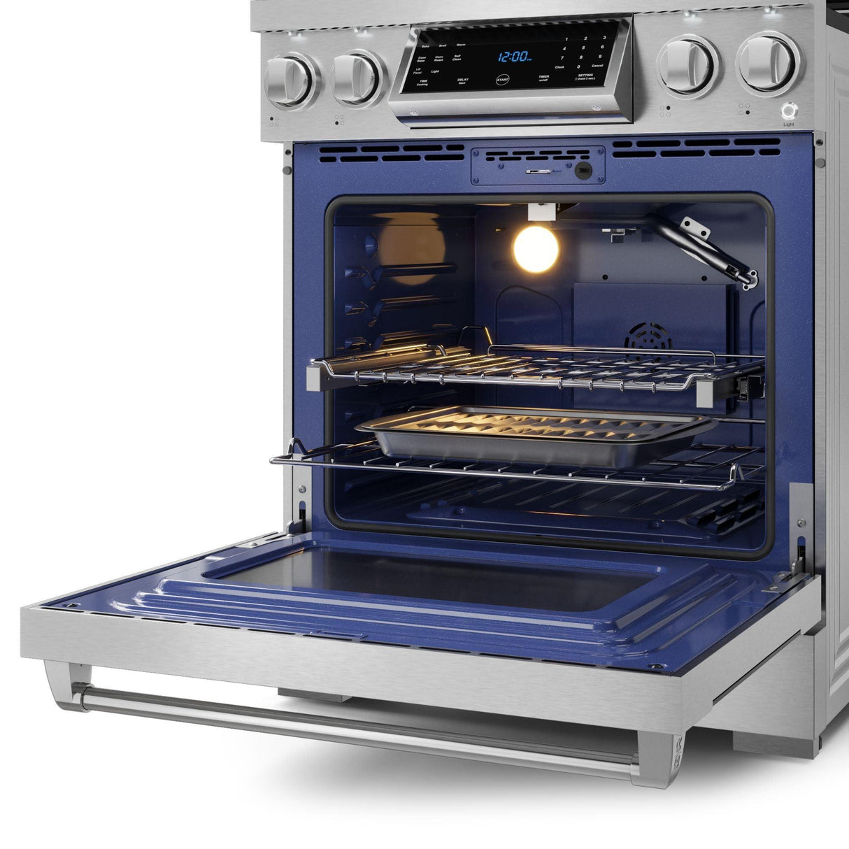 30 Inch Professional Gas Range With Tilt Panel Touch Control In Stainless Steel Gordon Ramsay Series