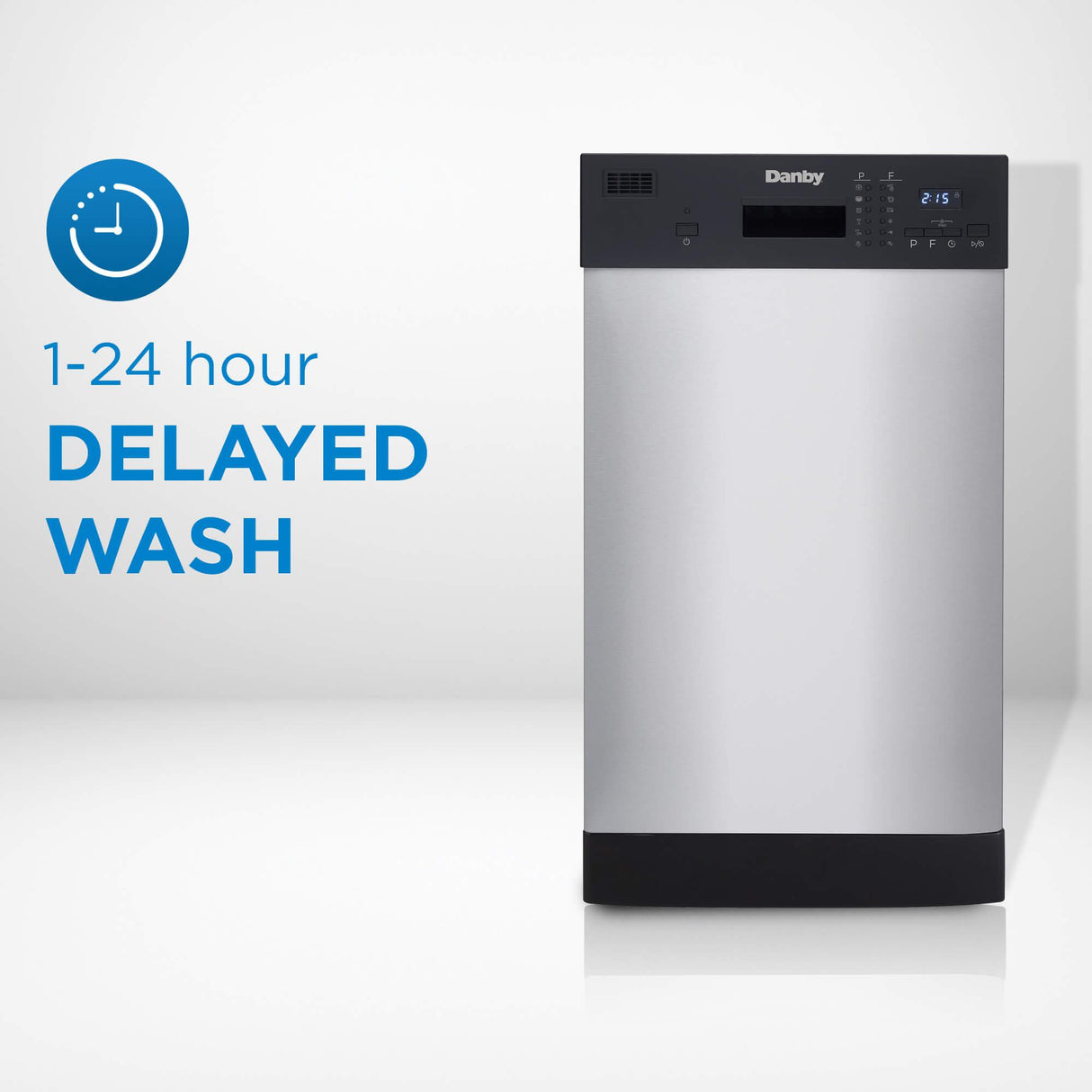 Danby 18" Wide Built-in Dishwasher in Stainless Steel