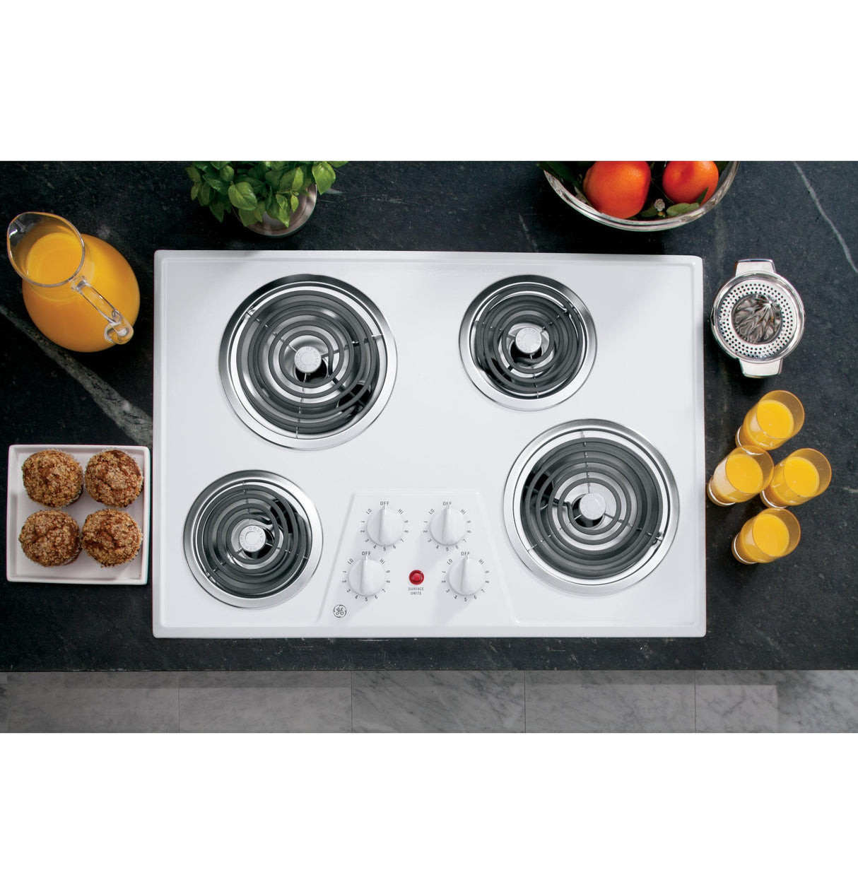 GE® 30" Built-In Electric Cooktop