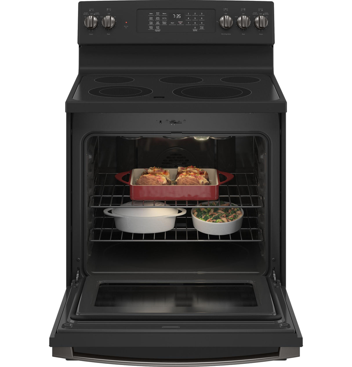 GE® 30" Free-Standing Electric Convection Range with No Preheat Air Fry
