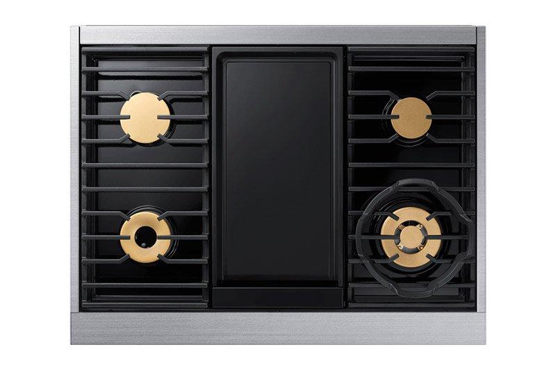 36" Pro Dual-Fuel Steam Range, Graphite Stainless Steel, Liquid Propane