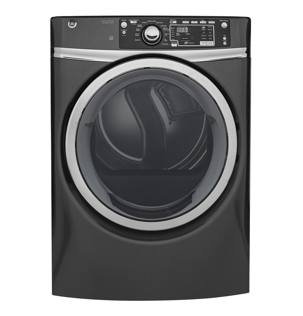 GE® 8.3 cu. ft. Capacity Front Load Electric ENERGY STAR® Dryer with Steam