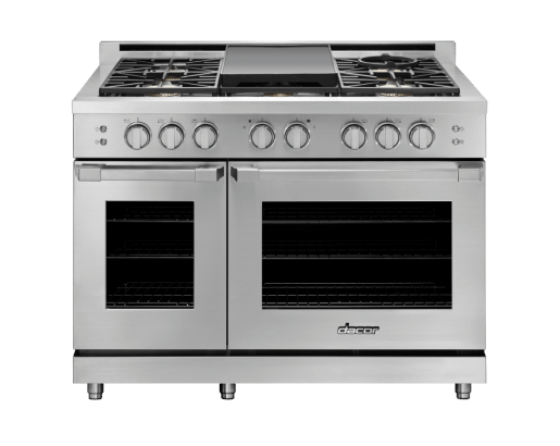 Gas Pro Range, Silver Stainless Steel, Natural Gas