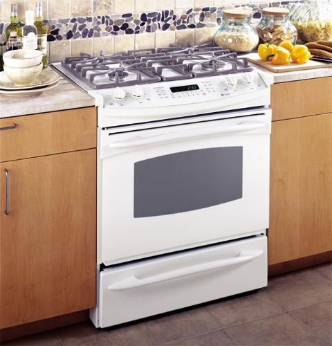 GE Profile 30" Dual Fuel Slide-In Range