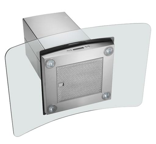 Electrolux 36'' Glass and Stainless Canopy Island-Mount Hood