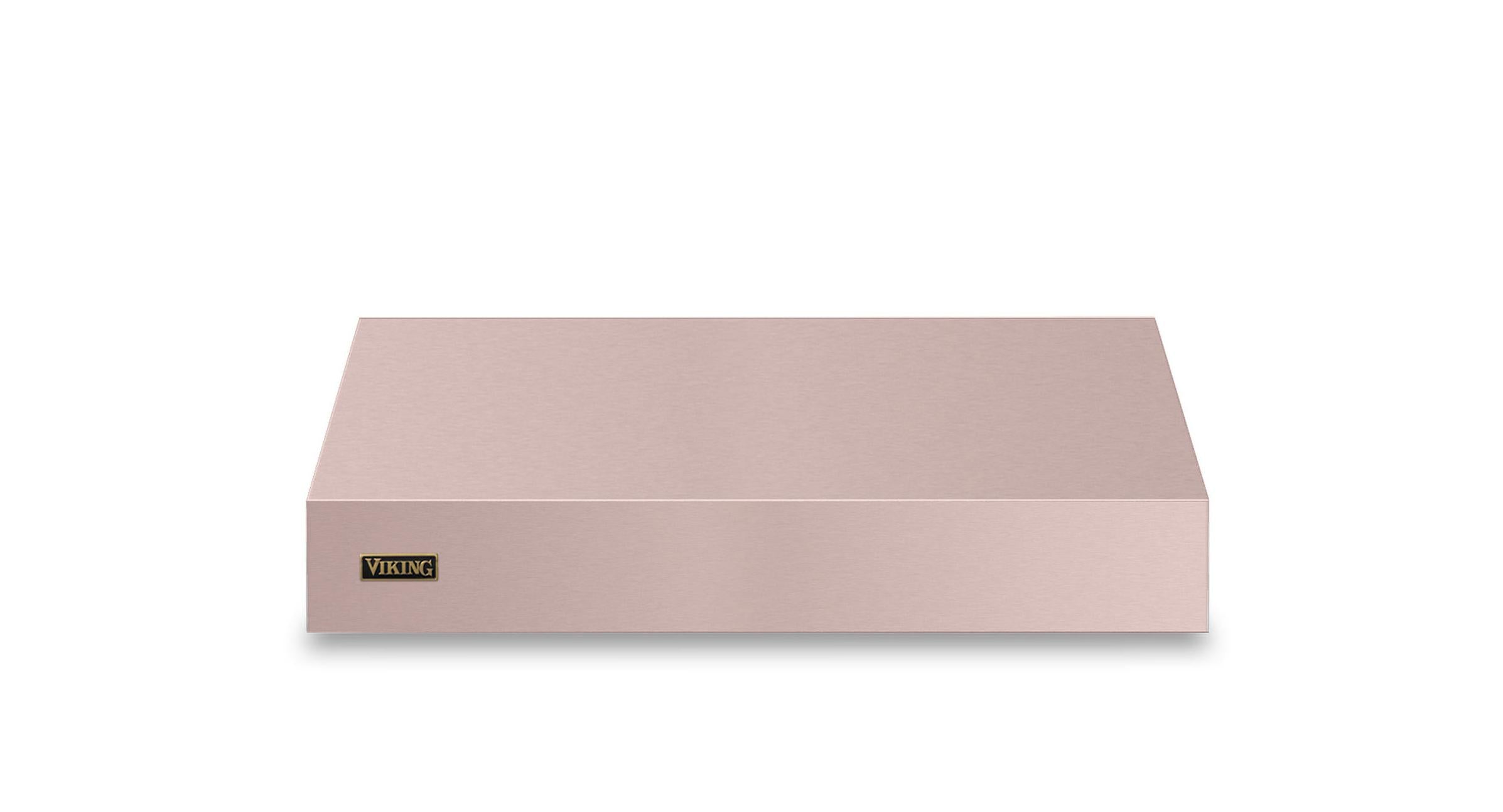 36"W. 12"H. Wall Hood + Ventilator (Finish: Blush, Trim: Brushed Brass)