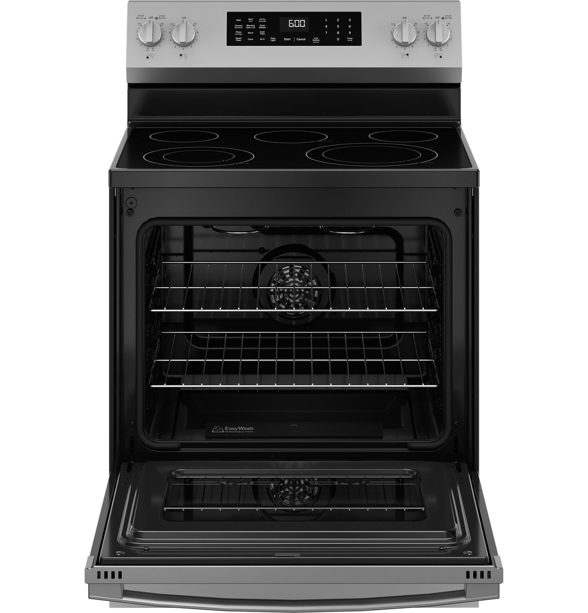 GE® ENERGY STAR® 30" Free-Standing Electric Convection Range with No Preheat Air Fry and EasyWash™ Oven Tray