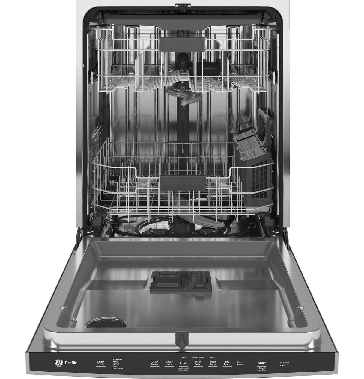 GE Profile™ ENERGY STAR® Fingerprint Resistant Top Control Stainless Steel Interior Dishwasher with Sanitize Cycle & Dry Boost