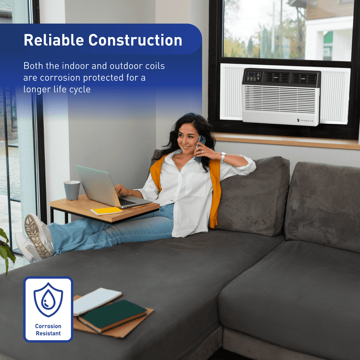 Friedrich Chill Premier 6,000 BTU 115V Smart Window/Wall Air Conditioner - Cool Only