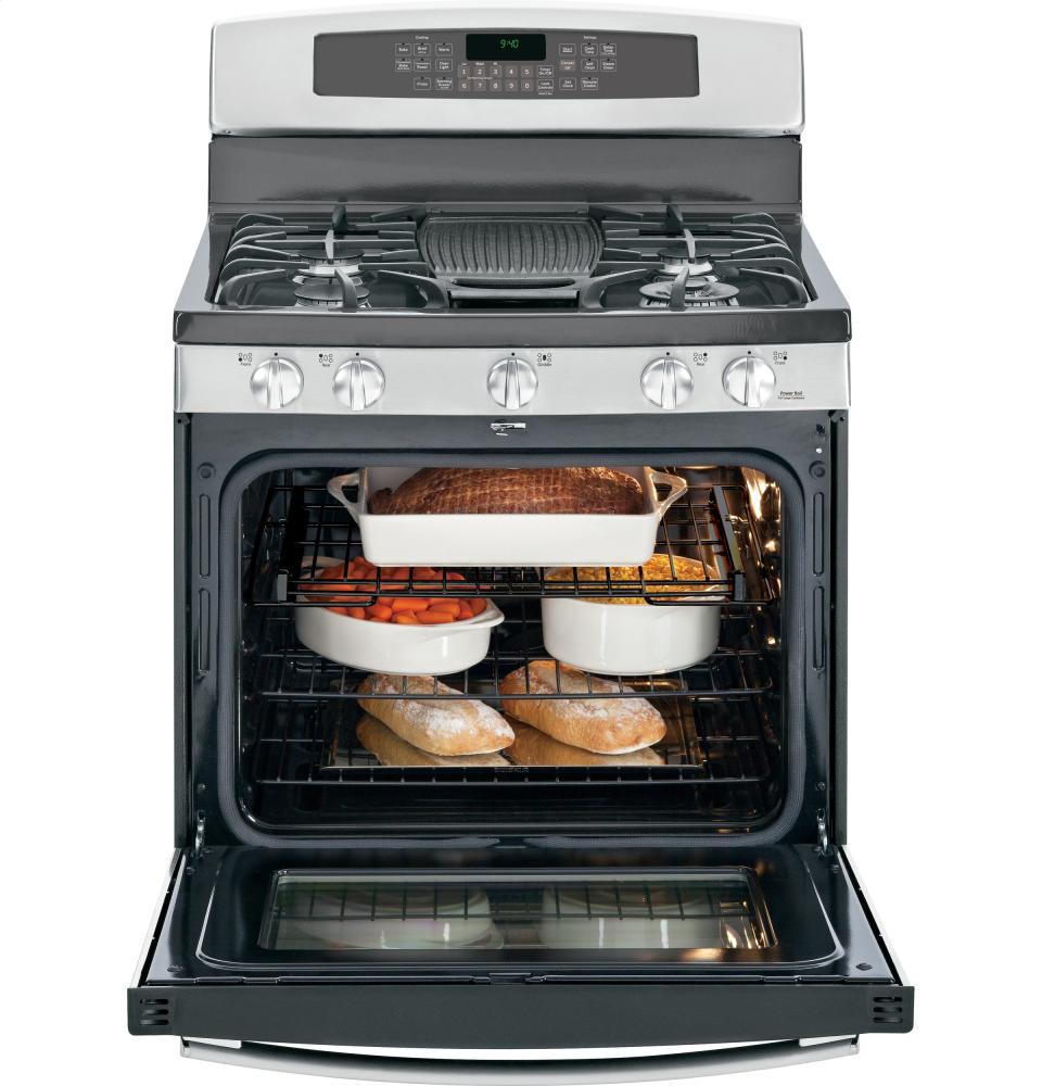 GE Profile Series 30" Free-Standing Self Clean Gas Range with Warming Drawer