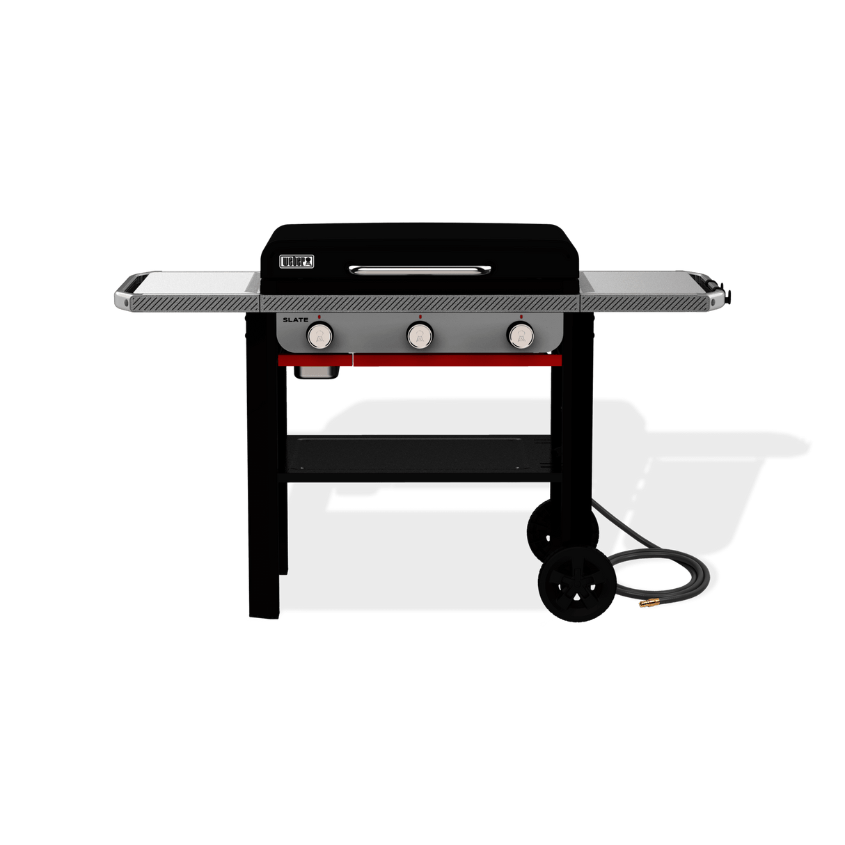 Slate® 28" Rust-Resistant Griddle (Natural Gas) - Black