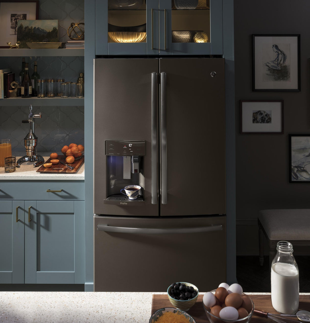 GE Profile™ Series ENERGY STAR® 27.8 Cu. Ft. French-Door Refrigerator with Keurig® K-Cup® Brewing System