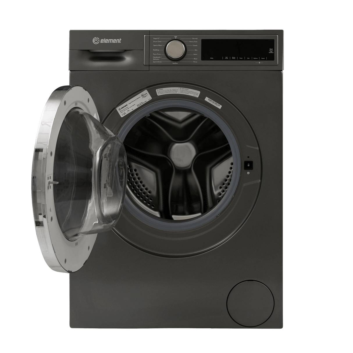 Element 24-inch 2.2 cu. ft. Front Load Washer - Gray, ENERGY STAR (ECW2224EGG)